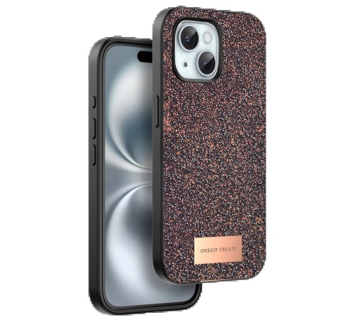 iPhone 15 Plus Bright Simli Kapak - Derin Mor iPhone 15 Plus Bright Simli Kapak - Derin Mor