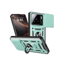 Xiaomi Mi 15 Kılıf Pars Lens Yüzüklü Silikon - Yeşil