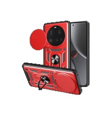 Xiaomi Mi 15 Ultra Kılıf Pars Lens Yüzüklü Silikon - Kırmızı