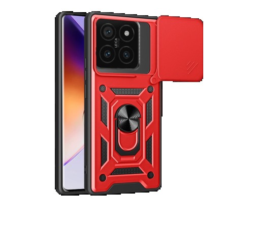 Xiaomi Mi 14T Pro Kılıf Pars Lens Yüzüklü Silikon - Kırmızı Xiaomi Mi 14T Pro Kılıf Pars Lens Yüzüklü Silikon - Kırmızı