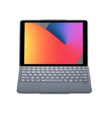 T5506D iPad 10.2 (9.Nesil) Kılıf Palermo Ledli Klavyeli Standlı Tablet Kılıfı - Siyah