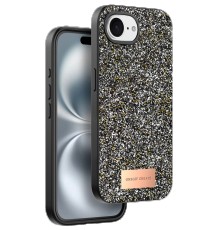 Apple iPhone 16E Bright Simli Kapak - Gümüş