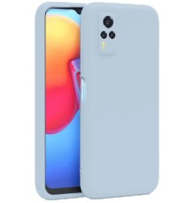 Vivo Y53S Kılıf Nano içi Kadife Silikon - Buz Mavi