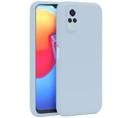 Vivo Y53S Kılıf Nano içi Kadife Silikon - Buz Mavi Vivo Y53S Kılıf Nano içi Kadife Silikon - Buz Mavi