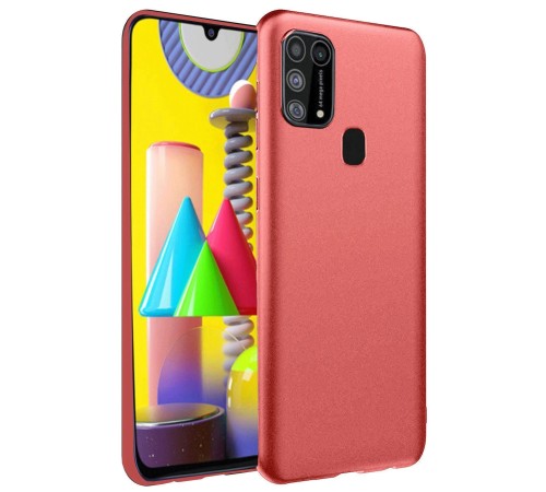 Samsung Galaxy M31 Kılıf Nano içi Kadife Silikon - Kiremit Samsung Galaxy M31 Kılıf Nano içi Kadife Silikon - Kiremit