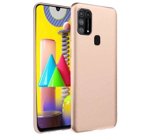 Samsung Galaxy M31 Kılıf Nano içi Kadife Silikon - Pudra Samsung Galaxy M31 Kılıf Nano içi Kadife Silikon - Pudra