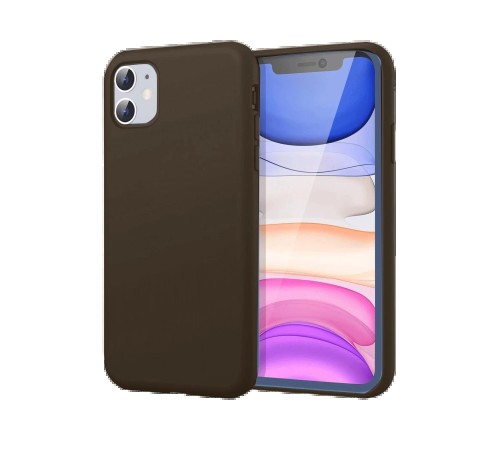 iPhone 11 Kılıf First Silikon - Kahverengi iPhone 11 Kılıf First Silikon - Kahverengi