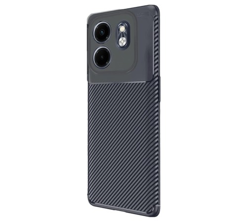 İnfinix Smart 9 Kılıf Auto Focus Karbon Kapak - Lacivert İnfinix Smart 9 Kılıf Auto Focus Karbon Kapak - Lacivert