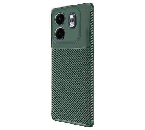 İnfinix Smart 9 Kılıf Auto Focus Karbon Kapak - Koyu Yeşil İnfinix Smart 9 Kılıf Auto Focus Karbon Kapak - Koyu Yeşil