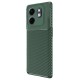 İnfinix Smart 9 Kılıf Auto Focus Karbon Kapak - Koyu Yeşil