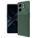 İnfinix Smart 9 Kılıf Auto Focus Karbon Kapak - Koyu Yeşil