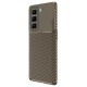 İnfinix Hot 50 4G Kılıf Auto Focus Karbon Kapak - Kahverengi