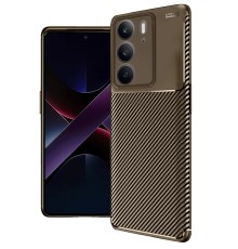 Realme C75 4G Auto Focus Karbon Kapak - Kahverengi