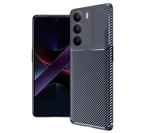 Realme C75 4G Auto Focus Karbon Kapak - Lacivert