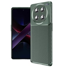Honor Magic 7 Lite Kılıf Auto Focus Karbon Kapak - Koyu Yeşil
