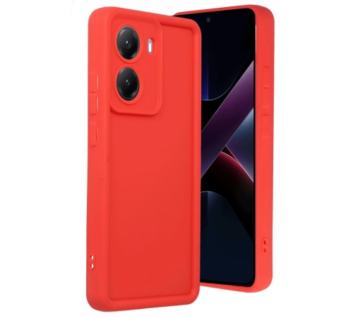 Xiaomi Poco X7 Pro Viera Silikon - Kırmızı Xiaomi Poco X7 Pro Viera Silikon - Kırmızı