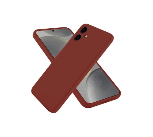 Samsung Galaxy A06 Kılıf First Silikon - Bordo Samsung Galaxy A06 Kılıf First Silikon - Bordo