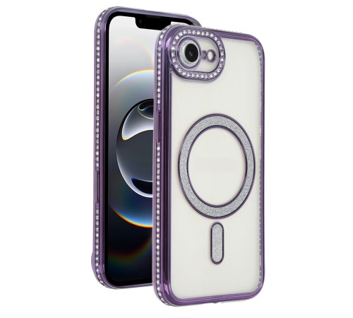 Apple iPhone 16E Joke Simli Magneticsafe Kılıf - Derin Mor