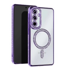 Samsung Galaxy S25 Edge Joke Simli Magneticsafe Kılıf - Derin Mor