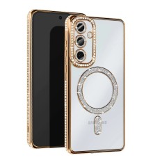 Samsung Galaxy S25 Edge Joke Simli Magneticsafe Kılıf - Gold