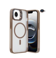 iPhone 16E Flet Lens Magsafe Kapak - Gold