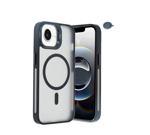 Joko iPhone 16E Flet Lens Magsafe Kapak - Siyah Joko iPhone 16E Flet Lens Magsafe Kapak - Siyah