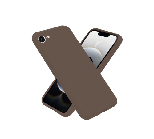 iPhone 16E Kılıf First Silikon - Kahverengi iPhone 16E Kılıf First Silikon - Kahverengi