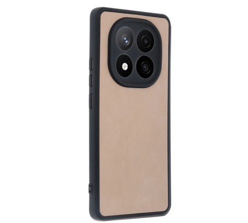 Xiaomi Redmi Note 14 Pro 5G Kılıf Aras Deri Kapak - Pudra
