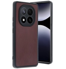 Xiaomi Redmi Note 14 Pro 5G Kılıf Aras Deri Kapak - Bordo