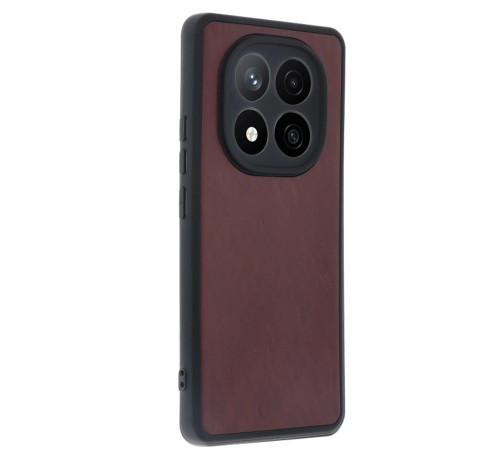 Xiaomi Redmi Note 14 Pro 5G Kılıf Aras Deri Kapak - Bordo