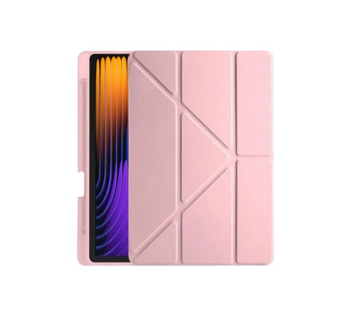 Xiaomi Pad 7 Pro Kılıf Kalemlikli Mars Tablet Kılıfı - Rose Gold