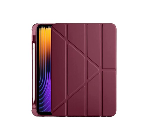 Xiaomi Pad 7 Pro Kılıf Kalemlikli Mars Tablet Kılıfı - Mor