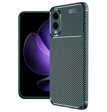 Samsung Galaxy S25 Edge Kılıf Auto Focus Karbon Kapak - Koyu Yeşil