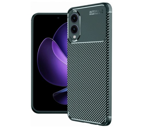 Samsung Galaxy S25 Edge Kılıf Auto Focus Karbon Kapak - Koyu Yeşil Samsung Galaxy S25 Edge Kılıf Auto Focus Karbon Kapak - Koyu Yeşil