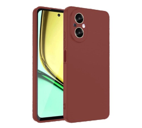 Realme 12 Lite Kılıf First Silikon - Bordo