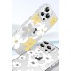 Apple iPhone 14 Floral Magsafe Kapak - Beyaz