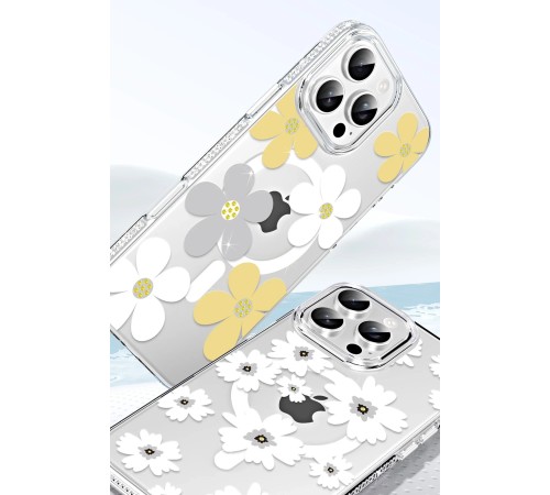 Joko Apple iPhone 14 Floral Magsafe Kapak - Pembe Joko Apple iPhone 14 Floral Magsafe Kapak - Pembe