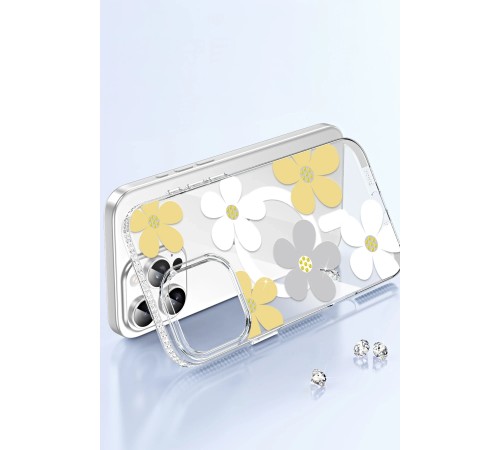 Joko Apple iPhone 14 Floral Magsafe Kapak - Pembe Joko Apple iPhone 14 Floral Magsafe Kapak - Pembe