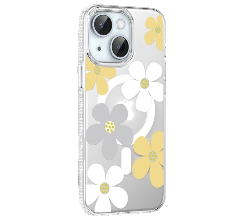 Joko Apple iPhone 14 Floral Magsafe Kapak - Sarı Joko Apple iPhone 14 Floral Magsafe Kapak - Sarı