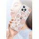 Apple iPhone 16 Pro Floral Magsafe Kapak - Beyaz