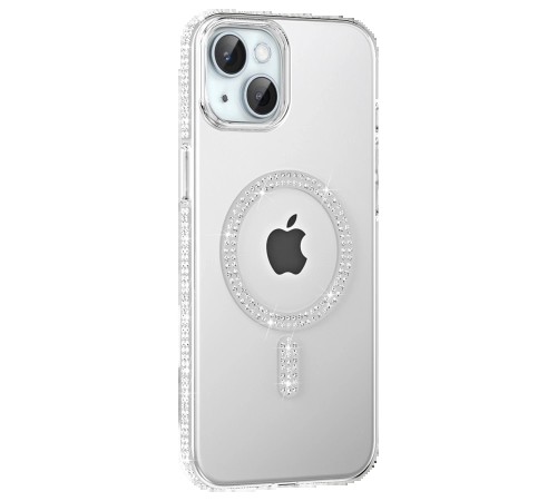 Apple iPhone 14 Move Taşlı Magsafe Kapak - Natural Grey Apple iPhone 14 Move Taşlı Magsafe Kapak - Natural Grey