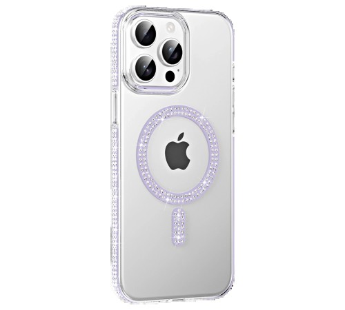 Apple iPhone 14 Pro Max Move Taşlı Magsafe Kapak - Lila Apple iPhone 14 Pro Max Move Taşlı Magsafe Kapak - Lila