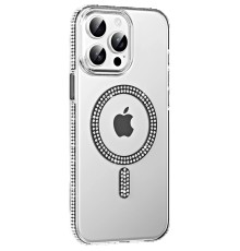 Apple iPhone 14 Pro Max Move Taşlı Magsafe Kapak - Siyah
