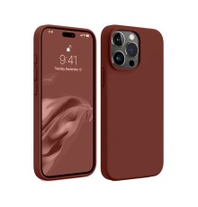 iPhone 15 Pro Max Kılıf First Silikon - Bordo