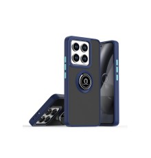 Xiaomi Mi 14T Montreal Yüzüklü Silikon Kapak - Lacivert