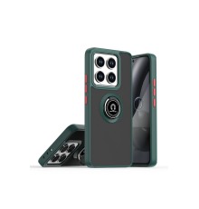 Xiaomi Mi 14T Montreal Yüzüklü Silikon Kapak - Yeşil