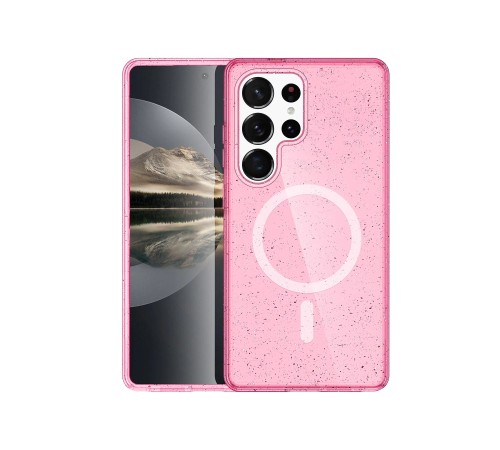 Samsung Galaxy S25 Ultra Glow Magsafe Kapak - Pembe Samsung Galaxy S25 Ultra Glow Magsafe Kapak - Pembe