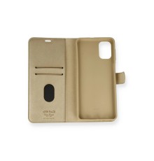 Samsung Galaxy M51 Trend S Plus Kapaklı Kılıf - Gold