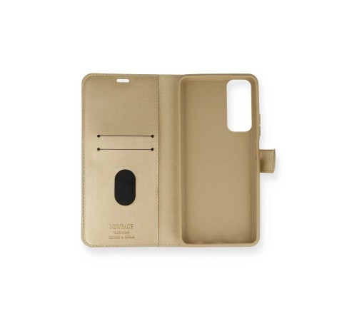 Huawei P Smart 2021 Kılıf Trend S Plus Kapaklı Kılıf - Gold