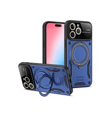 iPhone 15 Pro Max Joy Lens Standlı Kapak - Lacivert